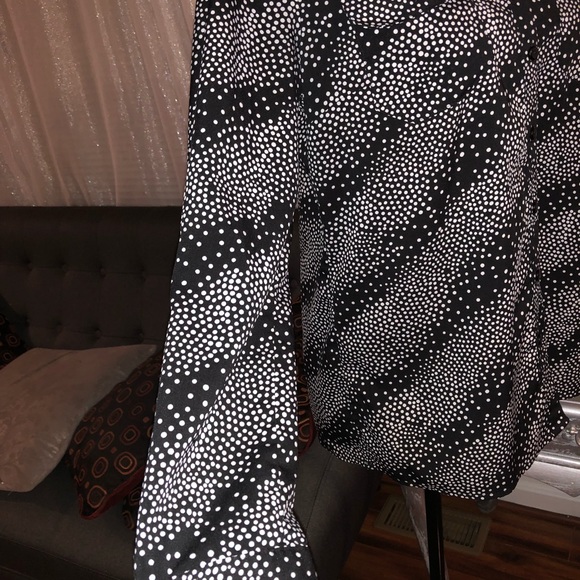 Notations top blouse  polka dot - Picture 3 of 5